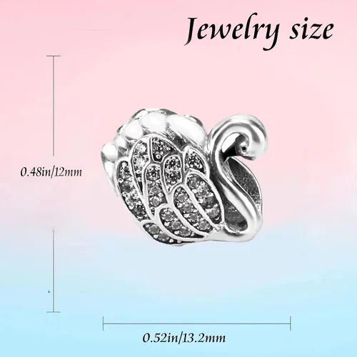 Miniatura 4 de Abalorios de plata de ley 925 para pulseras Pandora, regalos de joyería para mujer y niña.