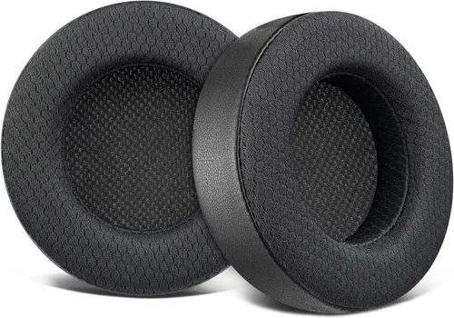 SOULWIT Almohadillas de repuesto para auriculares Corsair Virtuoso RGB Wireless XT SE, almohadillas con tela de malla, espuma de aislamiento de Negro