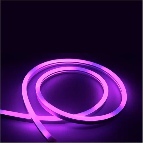 Tira de luz de neón a todo color de 16.4 ft 5050 flexible RGB08* 17MM tira de luz decoración interior atmósfera cambio de color tira de luz LED