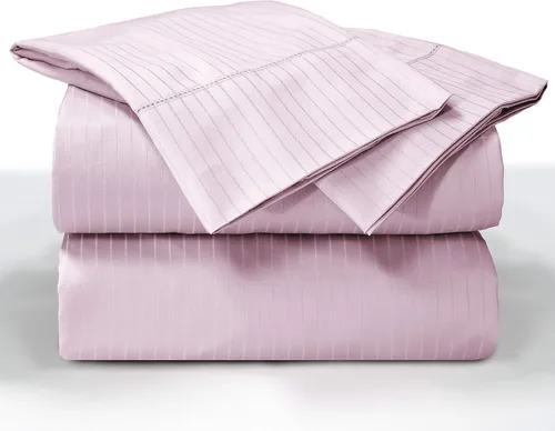 Miniatura 11 de Blue Ridge Home Fashions Juego de sábanas de algodón transpirable de 1000 hilos, tamaño California King, paja-4 piezas a rayas Paja-4pc-rayas
