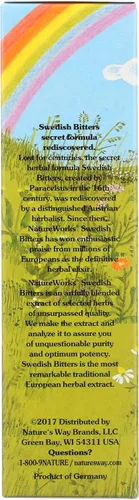 Miniatura 6 de Nature's Way Nature Works Swedish Bitters Extracto de hierbas tradicionales europeas usado para la digestión, 3.38 onzas líquidas