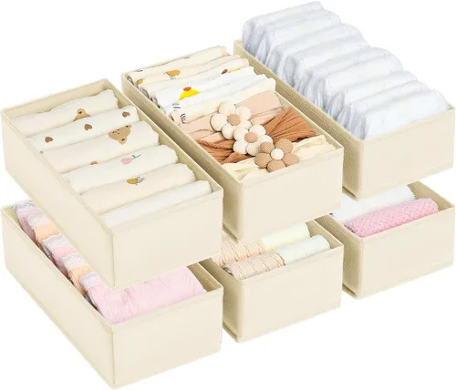 Miniatura 9 de DIMJ Organizador de cajones de ropa, organizador de ropa interior, organizadores de armario y caja de almacenamiento, divisores de cajones para ropa