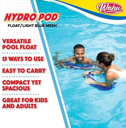 Miniatura 3 de Wahu Hydro Pod - Flotador versátil de piscina con bolsa de transporte, flotador de piscina portátil redondo de 21 pulgadas para adultos y niños a