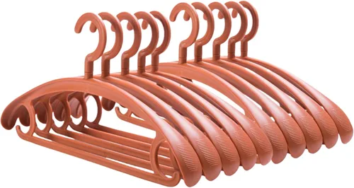 Miniatura 10 de Paquete de 10 perchas resistentes con capacidad de carga de 25 libras, colgador giratorio para ropa para trajes, perchas de hombro ancho