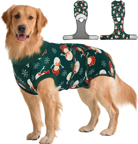 Miniatura 29 de Kuoser Traje de cirugía para perro, cómodo traje de recuperación para perros hembras para cirugía, mameluco protector posoperatorio, alternativa