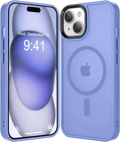 Miniatura 61 de Fuerte magnético para iPhone 11, compatible con Magsafe, [resistente a caídas de 13 pies] Funda trasera translúcida mate con sensación de piel