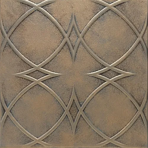 Miniatura 14 de À LA MAISON CEILINGS R82 - Azulejos de techo de espuma con pegamento de círculos y estrellas (21.6 pies cuadrados/caja), paquete de 8, color dorado
