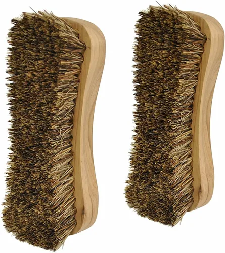 Miniatura 4 de Juego de cepillos de madera totalmente natural Mango de madera Cepillo de cerdas Palmyra para limpieza Productos de limpieza ecológicos