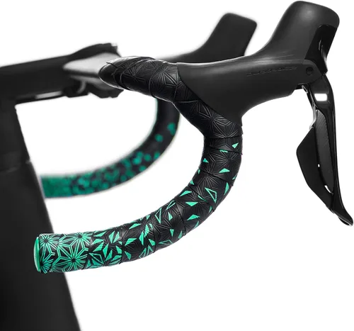 Miniatura 2 de Supacaz - Cinta Superadhesiva Kush - Cinta para Manillar de Bicicleta Celeste Star Fade