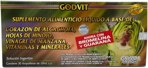Miniatura 3 de Paquete de 2 de Alcachofivida con 30 Ampollas de Plástico. 60 Unidades de Alcachofivida.10.14 oz.