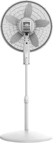 Miniatura 10 de Lasko EcoQuiet - Ventilador de pedestal oscilante con motor silencioso de corriente continua, 12 velocidades, temporizador de 8 horas, altura