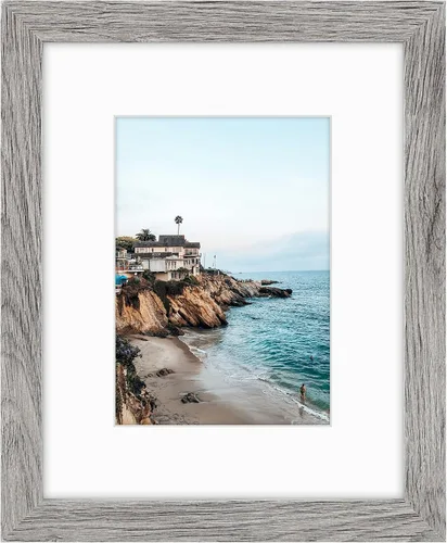 Miniatura 60 de Frametory, Marcos de 8 x 10 para mostrar imágenes de 5 x 7 con paspartú o fotos de 8 x 10 sin paspartú, vidrio resistente a roturas, accesorios