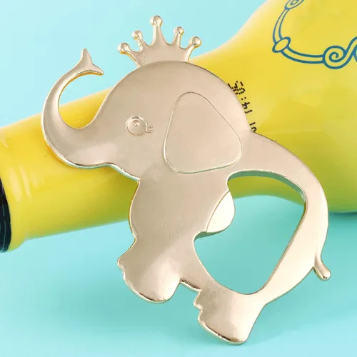 Miniatura 3 de 16 piezas de recuerdos de fiesta de baby shower para invitados, corona de elefante, abrebotellas, regalos de devolución de baby shower, bautismo