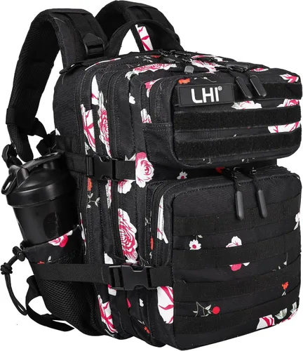 Miniatura 20 de LHI Mochila Militar Táctica para Hombres y Mujeres 25L/35L Mochila de Asalto del Ejército Bolsa Mochila Pequeña con Portabotellas