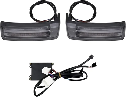 Luz LED para alforja para motocicleta, luz trasera de freno para Harley Touring Street Electra Glide Road Glide King Ultra Limited CVO 1997-2013