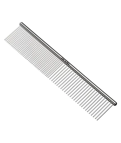 Andis 68550 Peine de aseo de mascotas de acero inoxidable – Herramienta de desenmascaramiento para nudos, tapetes y eliminación de vello suelto, 7.5