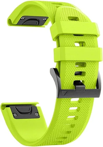 Miniatura 2 de Correa de 0.866 in compatible con Garmin Fenix 7, Fenix 6, Fenix 6 Pro, Fenix 5, Fenix 5 Plus, Approach S60 S62, Forerunner 935 945, pulsera de Verde