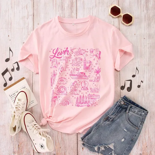 Miniatura 4 de Camisetas de álbum de música para mujer, camiseta de concierto, diseño gráfico de música country You Need to Calm Down Lover Fans Gift Tees Tops