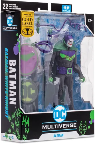 Miniatura 10 de McFarlane Toys - DC Multiverse Batman White Knight (Jokerized), figura de acción de 7 pulgadas, etiqueta dorada