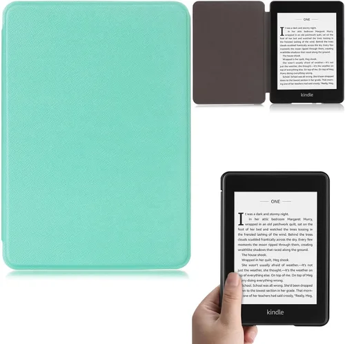 Miniatura 17 de Funda para Kindle Paperwhite 2018, delgada funda protectora de piel sintética con función de apagado y encendido automático para Kindle Paperwhite