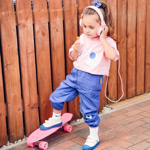 Miniatura 5 de HAPPY NOCNOC - Zapatos para niños y niñas, tenis de lona con doble gancho y bucles con suela de color caramelo