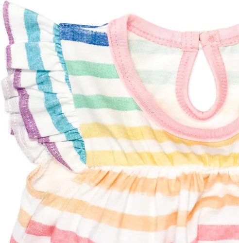 Miniatura 2 de HonestBaby baby-girls Organic Cotton Flutter Sleeve Coverall