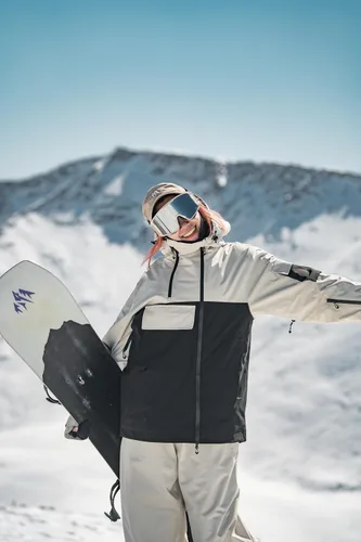 Miniatura 4 de GSOU SNOW Men's Snowboarding Jacket Loose Ski Snow Coat Waterproof Insulated Unisex Winter Jacket
