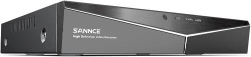 SANNCE Grabador DVR de 16 canales 1080P con función de alerta por correo electrónico y detección de movimiento, salida HDMI 1080P, sin HDD y cámara
