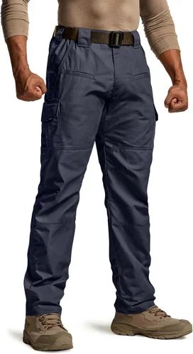 CQR - Pantalones tácticos tipo cargo para hombre, tejido ripstop, resistentes al agua, ligeros, para uso diario, trabajo, senderismo o exteriores