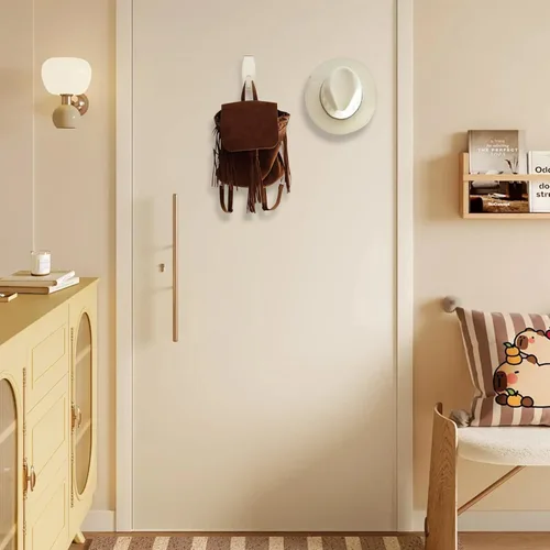 Miniatura 6 de 16 ganchos grandes + 20 tiras, ganchos transparentes con tiras extraíbles sin daños, ganchos de pared resistentes para colgar decoración del hogar