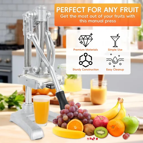 Miniatura 2 de Cortador de Verduras y Frutas Comercial, Exprimidor de Mano, Exprimidor Profesional de Cítricos para Lima y Limón, Cortador de Alimentos en Dados