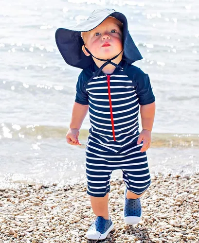 Miniatura 3 de RuffleButts - Gorro de sol para bebés y niñas pequeñas con protección solar UPF 50 y ala ancha