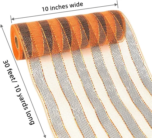 Miniatura 2 de Cinta de malla, rollos de cinta de malla decorativa, malla de tela para suministros de corona de malla para manualidades, coronas de proyectos