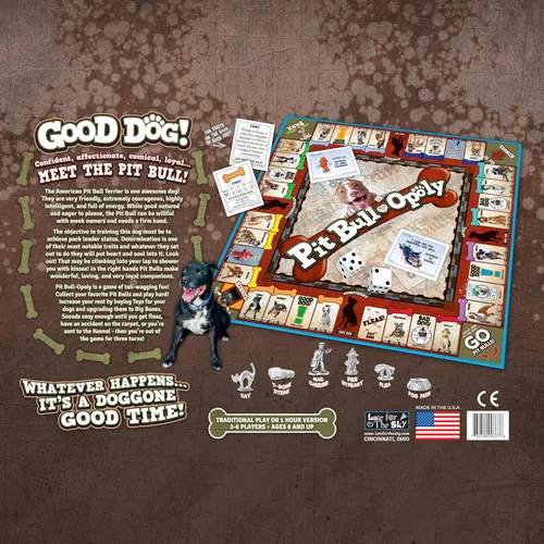 Miniatura 5 de Late for The Sky Pit Bull-Opoly - Juego de mesa para familias: juego de fiesta para amantes de los perros, edades de 8 años, 2 a 6 jugadores, juego