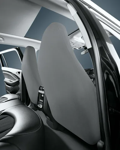 Miniatura 3 de Road Comforts Fundas de asiento de automóvil para asiento delantero, respaldo alto, protector de asiento de lino transpirable resistente, bolsa