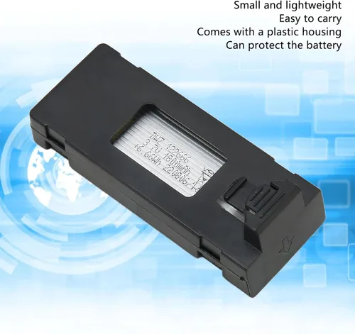 Miniatura 2 de Sanpyl Batería de litio de 7.4V 1200mAh para E520 E520S, compatibilidad perfecta, rendimiento superior (negro)