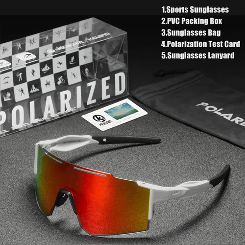 Miniatura 6 de Gafas de sol deportivas polarizadas para hombres y mujeres, gafas de sol para correr, jóvenes, ciclismo, béisbol, protección UV400 C6