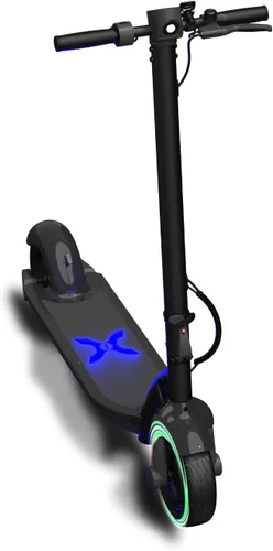 Hover-1 Alpha 2.0 Foldable Electric Scooter with 450W Brushless Motor, 18 mph Max Speed, 10” Air-Filled Tires and 12 Mile Range Negro