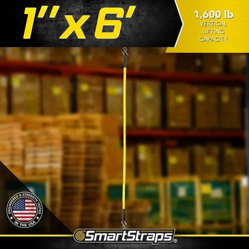 Miniatura 5 de SMARTSTRAPS - 842 SmartStraps Eslinga de Correas - Eslinga de Correas de Nailon 1x6 de 1 Capa 1,600 libras