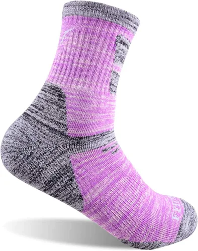 Miniatura 4 de FEIDEER Calcetines de senderismo para mujer, paquete múltiple de calcetines de algodón que absorben la humedad