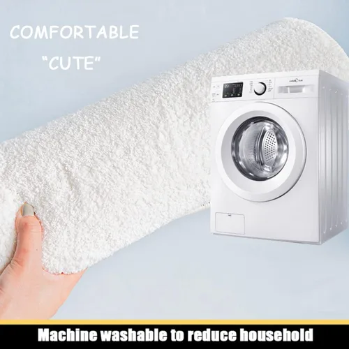 Miniatura 9 de Tapetes de baño ultra suaves y acogedores de dibujos animados, tapete de baño para sala de estar, tapete de baño antideslizante para puerta