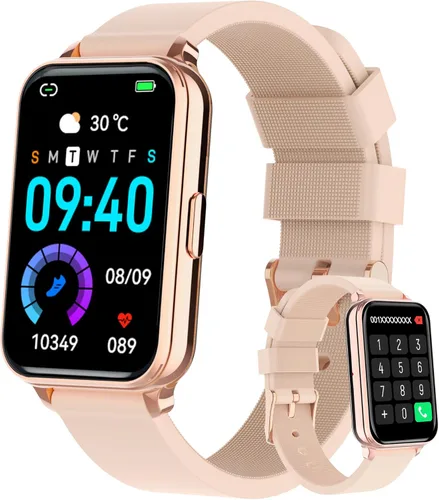Miniatura 10 de Smart Watch Fitness Tracker Make/Answer Calls for Women Men with Heart Rate Blood Oxygen Sleep Monitor Sports Modes Step Calorie Counter IP68 Gris