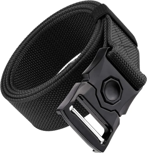 Miniatura 7 de Sportmusies Cinturón táctico para hombre, cinturón de nailon con hebilla de liberación rápida resistente