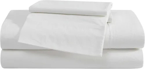 Miniatura 15 de Eddie Bauer - Juego de sábanas individuales, juego de ropa de cama de percal lavado con bolsillos profundos, súper suave, 100% algodón de lujo