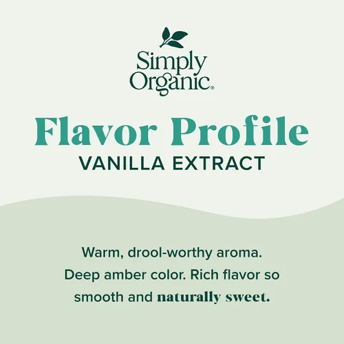 Miniatura 6 de Simply Organic, extracto de vainilla pura, certificado orgánico, botella de vidrio de 4 onzas