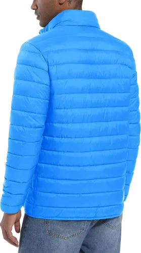 Miniatura 3 de MAGCOMSEN Chaqueta acolchada para hombre, abrigo de invierno ligero y cálido, repelente al agua, chaqueta aislante a prueba de viento