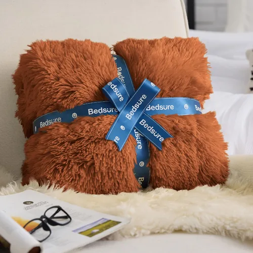 Miniatura 5 de Bedsure GentleSoft Manta de Tiro de Piel Sintética Esponjosa y Suave para Sofá, Forro Polar Sherpa Suave Regalos Acogedores para Mujeres, Manta