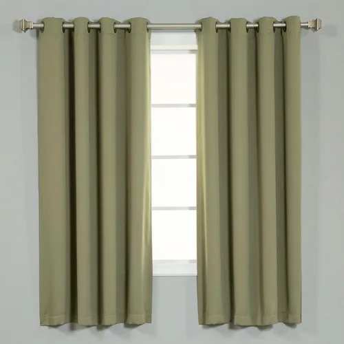 Miniatura 4 de Best Home Fashion Cortinas opacas aisladas térmicamente - Parte superior del ojal de bronce antiguo - 52" de ancho x 84" Largo - (Juego de 2 Paneles)
