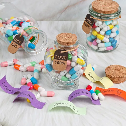 Miniatura 5 de Letras de cápsula con mensaje en una botella, regalo para el día de San Valentín para mujeres, relaciones de larga distancia, regalos para novio