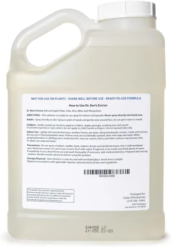 Miniatura 2 de Dr. Ben's Evictor - Spray antiinsectos para interiores y personales, solución de acción rápida, ecológica y natural para defensa contra plagas
